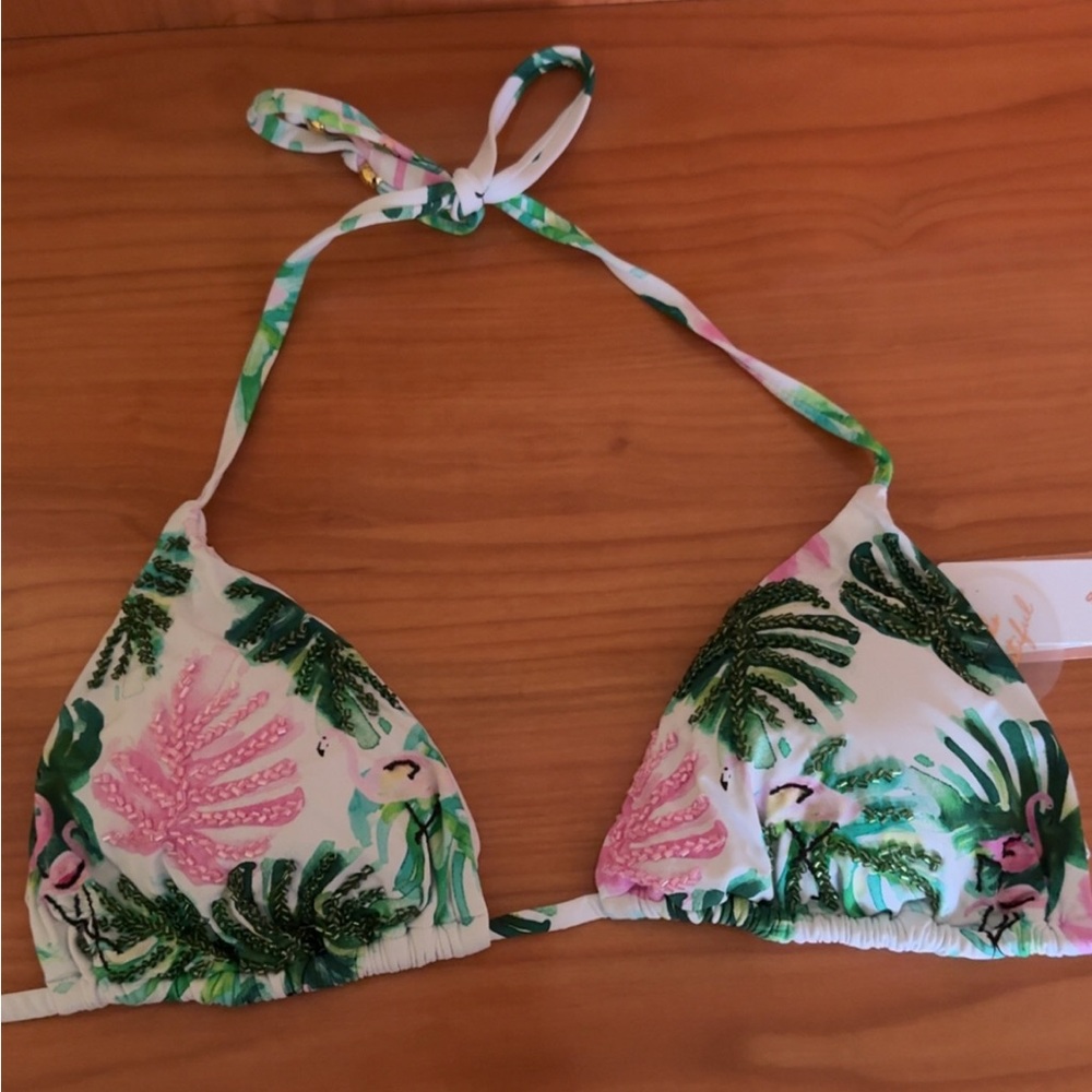 Pilyq Floral Embroidered Bikini Set